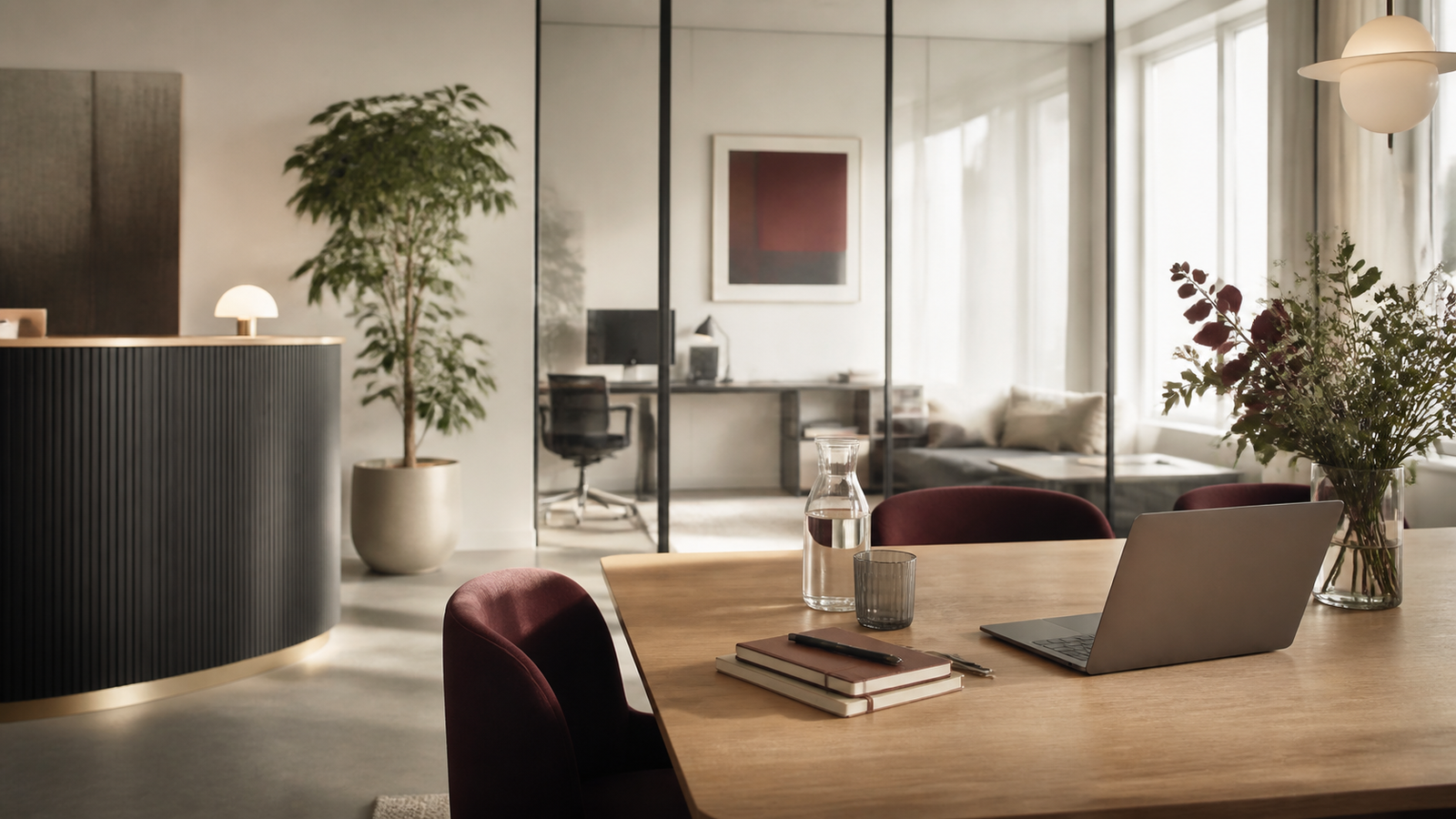 Arbeitsbereich im UniWell Büro